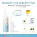 Pet Steam Brush for Dog & Cat – shower bath brush – Steam for Shedding & Grooming Water Brush for Long & Short Haired Pets Spritz Defur Comb 3-in-1 Spray Hair Removal Comb Includes 2*Waterless Shampoo - Image 4