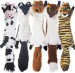 SHARLOVY Dog Squeaky Toys 5 Pack, Pet Crinkle Toy No Stuffing Animals Plush, Dog Chew for Large and Medium, Small Puppy Teething for Boredom - Image 3