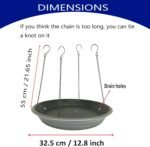 Bird Seed Catcher Tray Platform Feeder Hanging Tray Fits Most feeders Catches Most Falling Seed and Husk Great for Attracting Birds Outdoors, Backyard, Garden - No Feeders - Image 3