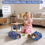 Ferret Hammock, Washable Rat hammock for Cage Accessories,3 Pack Guinea Pig rat Hideout,Soft ferret rats chinchilla bed, hamster hammocks,Ferrets toys and stuff for Sugar Glider(Sky Blue Star, L) - Image 4