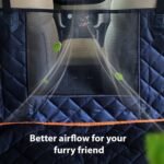 YoGi Prime Dog Car Seat Cover, Luxury Dog Car Hammock Style Waterproof Car Seat Covers for Dogs, Pet Seat Protectors for Cars SUVs Black-L - Image 4