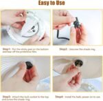 2 Packs Flea Traps for Inside Your Home Flea Light Trap Treatmetnt with 6 Refills & 6 Bulbs for Bugs Insect Pest Control Traps for Living Room, Balcony, and Bedroom - Image 8