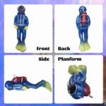 WishLotus Fish Tank Diver Decoration, Resin Floating Ornament, Realistic Small Diver Landscaping With Line and Suspension Ball, Aquarium Accessories for Decoration (Blue) - Image 5