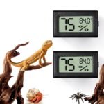 2 PCS Rectangle Reptile Thermometer and Humidity Gauge for Bearded Dragon Accessories, Reptile Tank Accessories for Jumping Spider, Leopard Gecko, Hermit Crab, Gecko, Ball Python, Lizard - Image 2