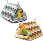 2 Pack Bird Nest House, Hanging Hammock Fluffy Parrots Bird Bed for Cage Bird Plush Nest for Parrot Macaw Budgies Eclectus Parakeet Cockatiels Cockatoo Lovebird - Image 2