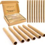 30PCS Birds Perch Covers, Sand Perch for Bird Cage Platform Accessories Bird Perch Covers Sandpaper Sand Perch Covers for Parakeets Canaries Finches & Small Birds, Yellow - Image 2