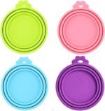 4 Pack Pet Food Can Cover Silicone Can Lids for Dog and Cat Food(Universal Size, One fit 3 Standard Size Food Cans) - Image 2