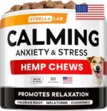 Advanced Calming Chews for Dogs - Hemp Chews and Melatonin - Anxiety Relief - Sleep Aid - Relaxing Treats - Stress Relief During Fireworks, Storms, Thunder, Barking - Made in USA - BBQ - 60ct - Image 2