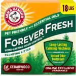 Arm & Hammer Forever Fresh Clumping Cat Litter Cedarwood, MultiCat 18lb, Pet Friendly with Essential Oils - Image 2