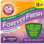 Arm & Hammer Forever Fresh Clumping Cat Litter Lavender, MultiCat Cat Litter Odor Control 18lb With 20% More Lavender Freshness, With Essential Oils - Image 2