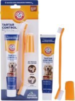 Arm & Hammer for Pets Tartar Control Kit for Dogs | Contains Toothpaste, Toothbrush & Fingerbrush | Reduces Plaque & Tartar Buildup | Safe for Puppies, 3-Piece , Beef Flavor - Image 2