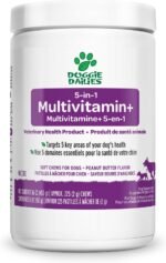 Doggie Dailies 5 in 1 Multivitamin for Dogs - 225 Soft Chews - Dog Multivitamin for Skin and Coat Health, Joint Health, Improved Digestion (Peanut Butter) - Image 2