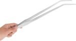 FEITA Extra Long 15 Inch Tweezer Stainless Steel Curved Tip for Aquarium Fishtank Aquascaping Tools, Aquarium Fishtank, Mega Reptile Feeding Tongs - Image 2