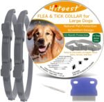 Flea and Tick Collar for Large Dog, 12-Month Full-Body Protection, Natural Ingredients, Free Flea Comb and Tweezers Included, 2 Packs - Image 2