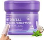 HICC PET Pro Teeth Cleaning Wipes for Dogs & Cats, Vet-Recommended Dental Care Finger Wipes, Reduce Plaque Tartar & Fresh Breath, No-Rinse Toothbrush, Gentle Clean Dog Tooth Brushing Kit, Mint - Image 2