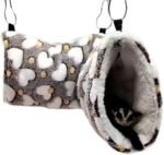 Hanging Tunnel for Small Animals, Hanging Hamster Toys, Sugar Glider Hammock Cage Accessories Bedding for Chinchilla Ferret Squirrel Guinea Pig Rat Playing Sleeping - Image 2
