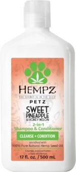 Hempz Petz, Dog Shampoo & Conditioner, Sweet Pineapple Honey Melon 2-in-1 Shampoo and Conditioner, Cleans, Conditions & Moisturizes, 17 fl. Oz - Image 2