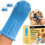 Jasper Dog Toothbrush, 360 Dog Tooth Brushing Kit, Finger Toothbrush, Cat Tooth Brush, Teeth Cleaning, Pet Tooth Brush for Small & Large Pets, Pet Toothpaste Not Included, 2-Pack Blue - Image 2