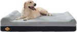 Laifug Orthopedic Memory Foam Extra Large Dog Bed Pillow(50 inch x36 inch x10 inch , Slate Grey) Durable Water Proof Liner & Removable Washable Cover & Smart Design - Image 2