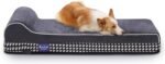 Laifug Orthopedic Memory Foam Extra Large Dog Bed with Pillow and Durable Water Proof Liner & Removable Washable Cover & Smart Design (Large (46"x28"x8"), Black and White Plaid) - Image 2