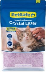 PetSafe ScoopFree Premium Crystal Cat Litter - Ultra-Absorbent Silica Universal Litterbox Crystals - Non-Clumping Odor Control - Lavender Scent - 8 lb Bag - Image 2