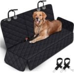 Portin Dog Car Seat Covers Pet Seat Cover, Waterproof Nonslip Bench Rear Seat Cover Compatible for Middle Seat Belt Fits Most Cars Trucks and SUVs MPVs, Bucket Bench Available - Image 2