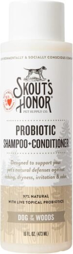 Skout's Honor Probiotic Pet Shampoo & Conditioner with Avocado Oil & Omega-3s, 97% Natural, Paraben & Sulfate-Free, Cruelty-Free, 16oz, Dog of The Woods - Image 2