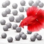 SunGrow Calcium-Rich Energy Balls, Fish Breeding Tank Cleaning Aid, Calcium Ball for Betta, Aquarium Tank Decor, Fish Activity Booster, Energy Source for Fish, Tank Accessories, 30 Pcs - Image 2