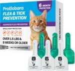 Topical Flea and Tick for Cats & Kittens: Waterproof Topical Cat Flea and Tick – Fast-Acting & Long - Lasting at Home Control for Cats Over 1.5 lbs and 8 Weeks or Older – 6-Dose Supply - Image 2