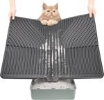 UPSKY Cat Litter Mat, Large Kitty Litter Trapping Mat Soft on Kitty Paws, Litter Box Mat Keep Floor Clean, 31" x 24" Waterproof and Washable Trapping Mats Catcher Pad for Scatter Control - Image 2