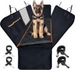 YoGi Prime Dog Car Seat Cover, Luxury Dog Car Hammock Style Waterproof Car Seat Covers for Dogs, Pet Seat Protectors for Cars SUVs Black-L - Image 2