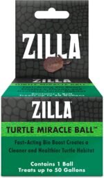 Zilla Pet Turtle Miracle Ball, Odor and Sludge Remover, for Cleaner and Healthier Turtle Habitats and Aquariums, Treats up to 50 Gallons - Image 2