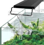 driamor Aquarium Light Riser Adjustable, Clear Acrylic Fish Tank LED Light Stand Aquarium Lamp Holder Bracket Kit 2pcs Transparent Support for Width 2.5-4.4 Inches Light with Extendable Bracket - Image 2