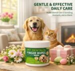 Dog Dental Care Wipes - 60Ct Tooth Brushing kit, Heavy Duty Teeth Cleaning for Dogs & Cats, Remove Tartar & Plaque, Dog Breath Freshener, Dog Toothbrush & Toothpaste Alternatives - Image 5