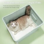 Hooded Fully Enclosed Cat Litter Box with Drawer, Extra Large Odor Control Indoor Litter Tray, Privacy Covered Toilet with Scoop for Cats Under 17.6Ib(8kg) - Image 3