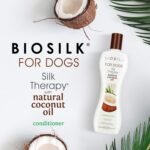 BioSilk for Dogs Silk Therapy Conditioner with Natural Coconut Oil | Coconut Oil Dog Conditioner from BioSilk for Dogs | Pet Conditioner for Dogs, 12 Ounces,Beige - Image 3