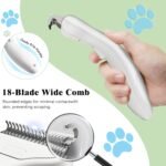 3-in-1 Pet Steam Brush Set for Dogs & Cats, Grooming Comb with Spray, Defur Tool, Water-Assisted Hair Removal, Spritz Brush, Multi-Purpose Kit, Undercoat Rake, Deshedding Brushes, Dematting Brush. - Image 4