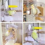 Automatic No Mess Bird Feeder and Water Dispenser Set, Acrylic Food Container and Drinker Bowl for Parrot Cage, Easy Clean Accessories for Parakeets Cockatiels Lovebirds and Other Small Pets - Image 5