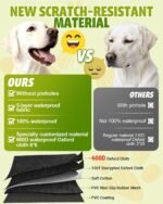 Dog Car Seat Cover, 600D Heavy Dute Durable Car Seat Cover for Dogs Pets, 100% Waterproof Scratch Proof Nonslip Dog Hammock for Cars, Seat Covers Protector with Seatbelt for Pet Sedan SUV Trucks - Image 4