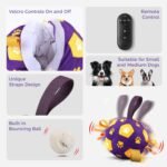 QDAN Interactive Dog Toys, Squeaky Moving Ball Toy with Remote Control, Music Modes Bouncing Ball for Dogs, Rechargeable Dog Toys to Keep Them Busy, Puppy Toys for Small Medium Large - Image 6
