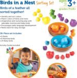 Learning Resources Birds in a Nest Sorting Set - 36 Pieces, Ages 3+ Toddler Learning Toys, Educational Toys for Toddlers - Image 7