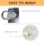 EMPSIGN Stylish Dog Bed Mat Dog Crate Pad Mattress Reversible (Cool & Warm), Water Proof Linings, Removable Machine Washable Cover, Firm Support Pet Crate Bed for Small to XX-Large Dogs, Grey - Image 5