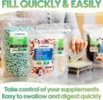 XPRS Nutra Size 0 Empty Capsules - 100 Clear Count Empty Vegan Capsules - Vegetarian Pill - DIY Vegetable Capsule Filling -Veggie Pills for Do-It-Yourself Supplements - Image 3
