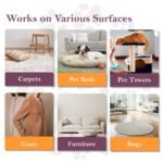 SleekEZ Dog Brush for Shedding & Dog Grooming Supplies | Pet Hair Removal Tool | Great For All Fur Types | For Short, Medium, & Long Hair Pets | Reduces Shedding by 95% | Made in USA | 5 inch - Image 4