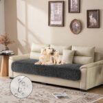 Waterproof Dog Bed Cover, Dog Pad Soft Plush Pet Blanket with Anti-Slip Back for Bed Couch Sofa, Furniture Protector for Dogs and Cats (Navy Blue, 30"x80") - Image 3