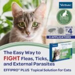 Virbac EFFIPRO Plus Topical Solution for Cats Over 1.5 lbs, 3 Month Supply, Non-Perishable - Image 5