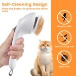 Pet Steam Brush for Dog & Cat, 4 in 1 Self Cleaning Cat Steam Brush for Shedding, Mist Spray Hair Removal Comb for Long Haired Pet Grooming, Effectively Prevents Flying Fur and Reduce Static - Image 4