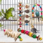 Bird Perch Bird Toys Parakeet Toys,Bird Cage Accessories Wooden Chew Toys Perch Stand for Parrot Conure Cockatiel Lovebird Parrotlet Budgie Finches and Other Small to Medium Sized Birds - Image 3