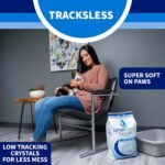 Litter Pearls Tracksless Unscented Non-Clumping Crystal Cat Litter with Odorbond, 7 lb, White, Clear and Blue Crystals - Image 5