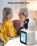 TMEZON Video Pet Dog Camera Indoor Two Way Wireless Security Camera Monitor 1080P with Phone app and Motion Detection,Baby/Elderly/Nanny Audio Calling Device Pan Tilt - Image 4